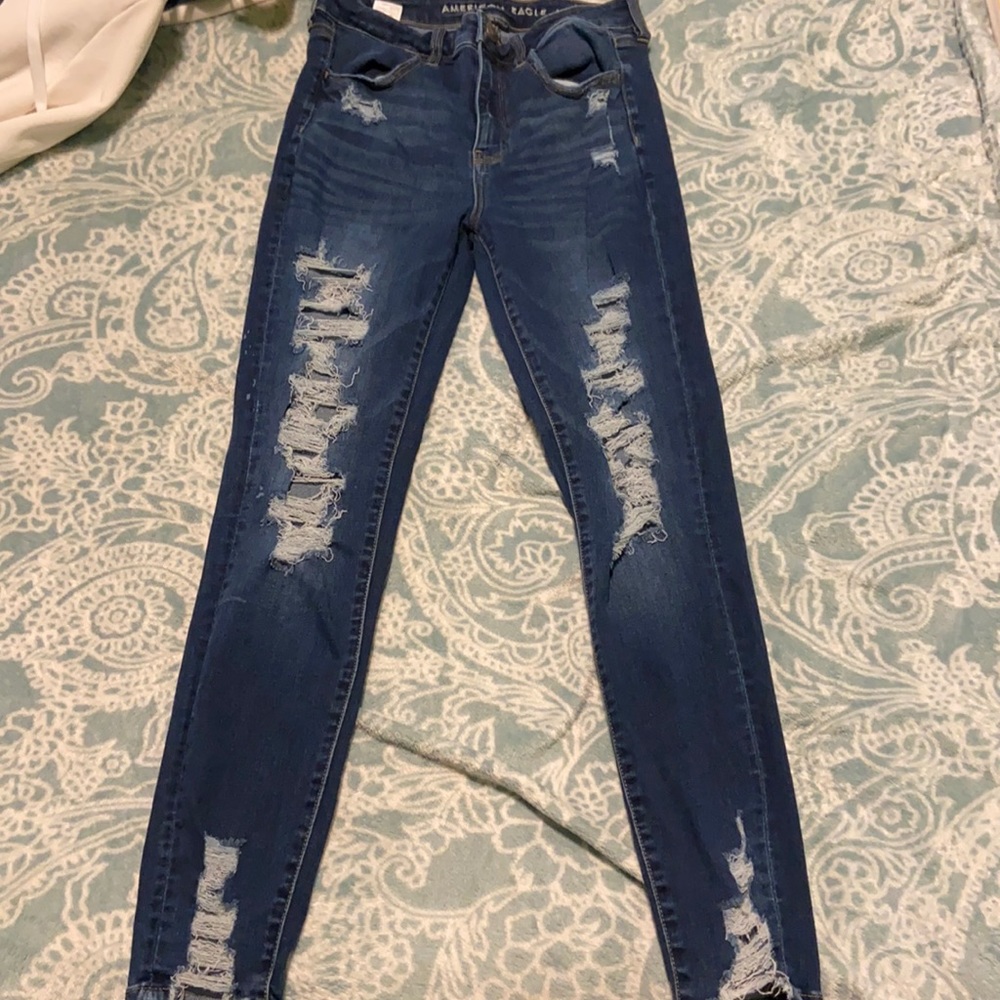 American eagle, holy jeans, skinny